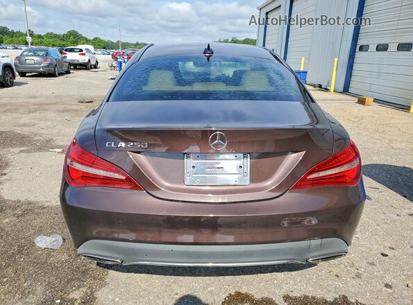 WDDSJ4EB1JN567870 2018 MERCEDES-BENZ CLA-CLASS Brown Vista trasera