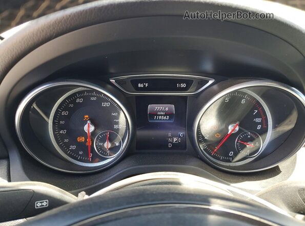 WDDSJ4EB1JN577685 2018 MERCEDES-BENZ CLA-CLASS White Instrument cluster view