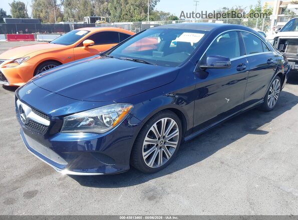 WDDSJ4EB1JN663305 2018 MERCEDES-BENZ CLA 250 Blue Front left
