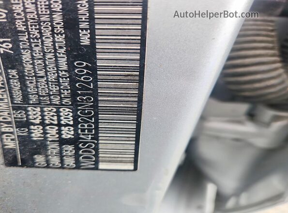WDDSJ4EB2GN312699 2016 MERCEDES-BENZ CLA-CLASS Silver ძრავის განყოფილების ხედი