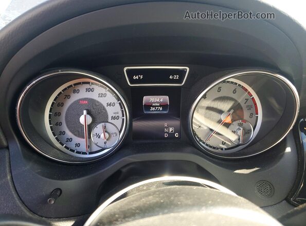 WDDSJ4EB2GN387600 2016 MERCEDES-BENZ CLA-CLASS Gray Instrument cluster view