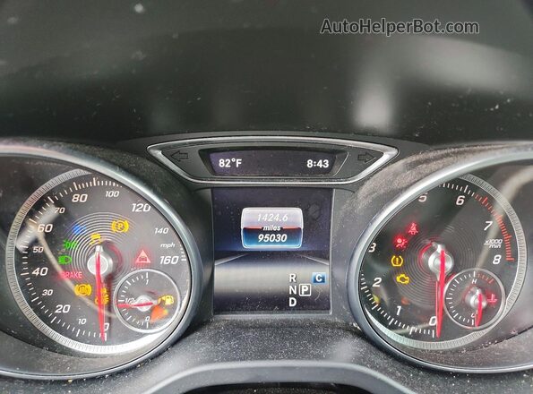WDDSJ4EB3JN664732 2018 MERCEDES-BENZ CLA-CLASS Черный Вид щитка приборов