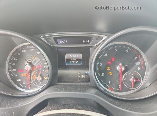 WDDSJ4EB4JN575266 2018 MERCEDES-BENZ CLA-CLASS Белый Вид щитка приборов