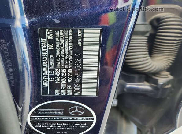 WDDSJ4EB5JN532619 2018 MERCEDES-BENZ CLA-CLASS Blue Vista del compartimento del motor