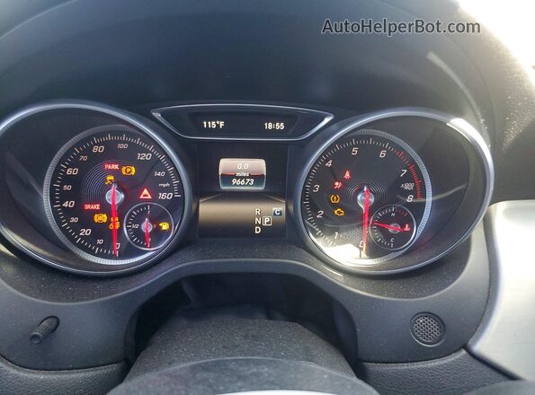 WDDSJ4EB6HN424097 2017 MERCEDES-BENZ CLA-CLASS Red Вид щитка приладів