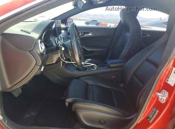 WDDSJ4EB6HN424097 2017 MERCEDES-BENZ CLA-CLASS Red Вид салону спереду