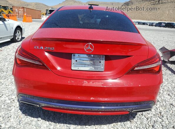 WDDSJ4EB6HN424097 2017 MERCEDES-BENZ CLA-CLASS Red Вид ззаду