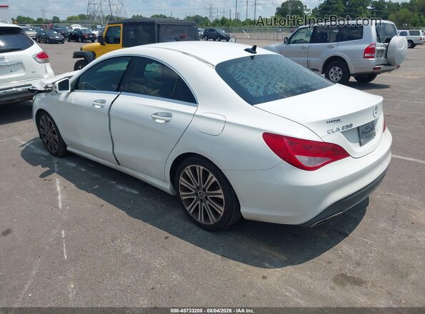 WDDSJ4EB6JN659055 2018 MERCEDES-BENZ CLA 250 White Trasero izquierdo