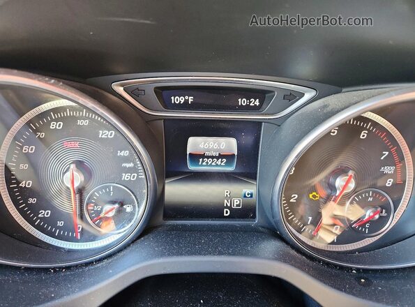 WDDSJ4EB7JN592613 2018 MERCEDES-BENZ CLA-CLASS White Instrument cluster view