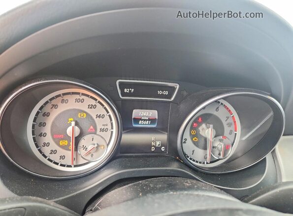 WDDSJ4EB9GN371832 2016 MERCEDES-BENZ CLA-CLASS White Widok zestawu wskaźników