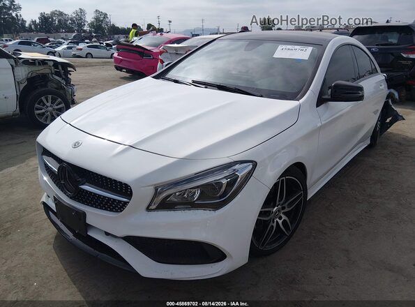 WDDSJ4EB9KN767378 2019 MERCEDES-BENZ CLA 250 White Vista tres cuartos delantera izquierda