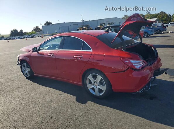 WDDSJ4EBXGN311249 2016 MERCEDES-BENZ CLA-CLASS Red Trasero izquierdo