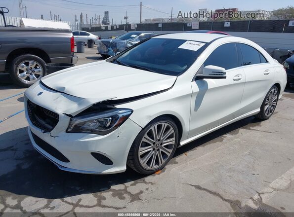 WDDSJ4EBXJN597191 2018 MERCEDES-BENZ CLA 250 Белый Передняя левая четверть