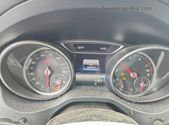 WDDSJ4GB1KN740530 2019 MERCEDES-BENZ CLA-CLASS White Widok zestawu wskaźników