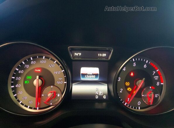 WDDSJ4GB2GN332299 2016 MERCEDES-BENZ CLA-CLASS Red Սարքավորումների վահանակի տեսք