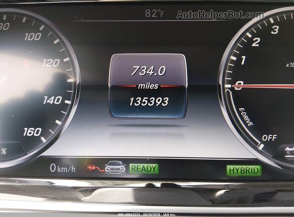 WDDUG6DB2GA275309 2016 MERCEDES-BENZ S 550 PLUG-IN HYBRID Gray 