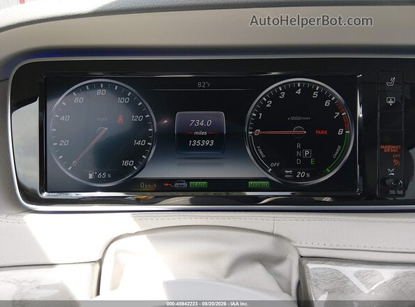 WDDUG6DB2GA275309 2016 MERCEDES-BENZ S 550 PLUG-IN HYBRID Gray Вид задніх сидінь