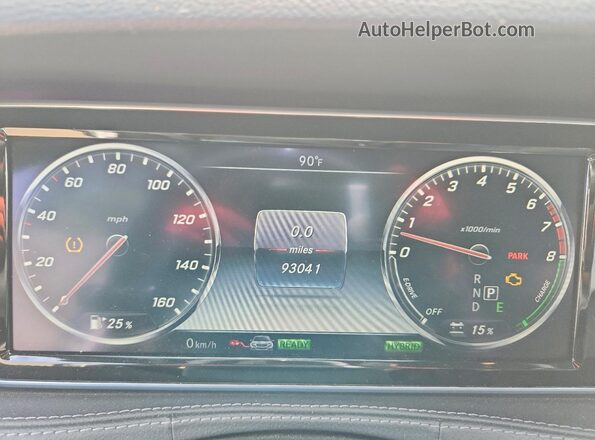WDDUG6DB8HA317189 2017 MERCEDES-BENZ S White ხელსაწყოთა პანელის ხედი
