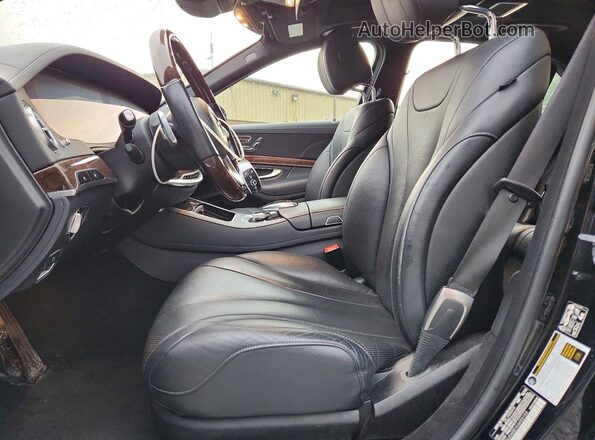 WDDUG6EB1KA455193 2019 MERCEDES-BENZ S Черный Вид салона спереди