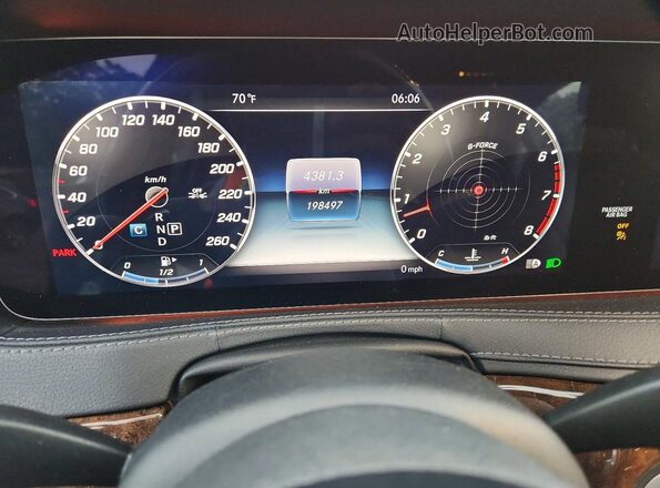 WDDUG6EB1KA455193 2019 MERCEDES-BENZ S Черный Вид щитка приборов