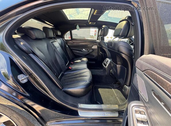 WDDUG6EB4KA444561 2019 MERCEDES-BENZ S Black უკანა ხედი