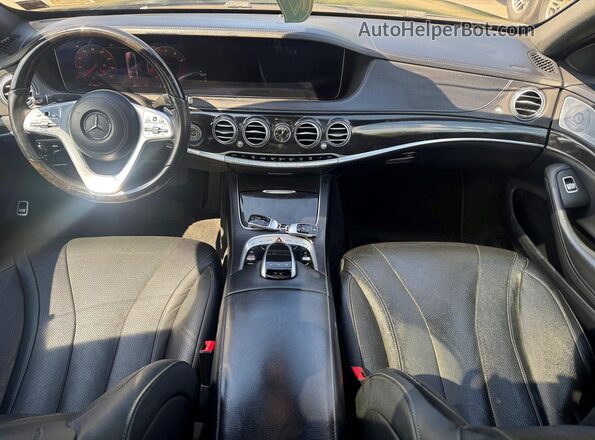 WDDUG6EB4KA444561 2019 MERCEDES-BENZ S Black ხელსაწყოთა პანელის ხედი