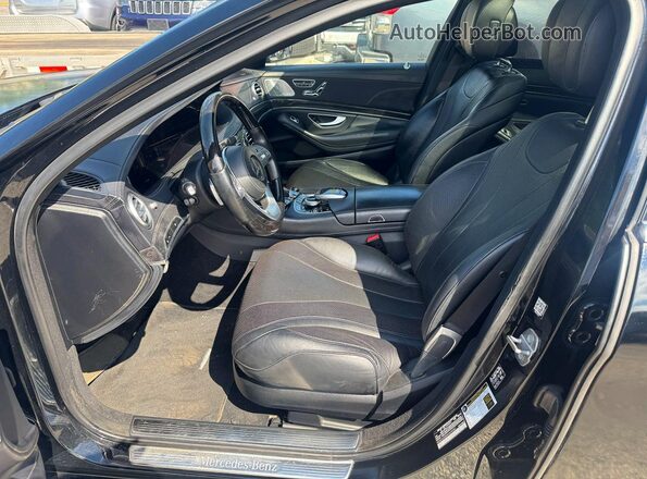 WDDUG6EB4KA444561 2019 MERCEDES-BENZ S Black VIN კოდის სტიკერის ხედი
