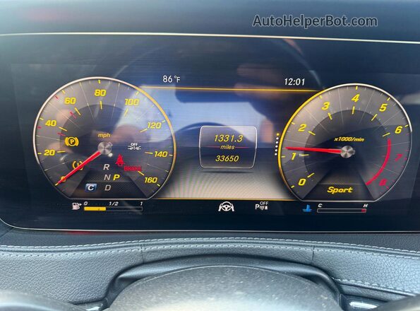 WDDUG6EB4KA444561 2019 MERCEDES-BENZ S Black წინა პანელის ხედი