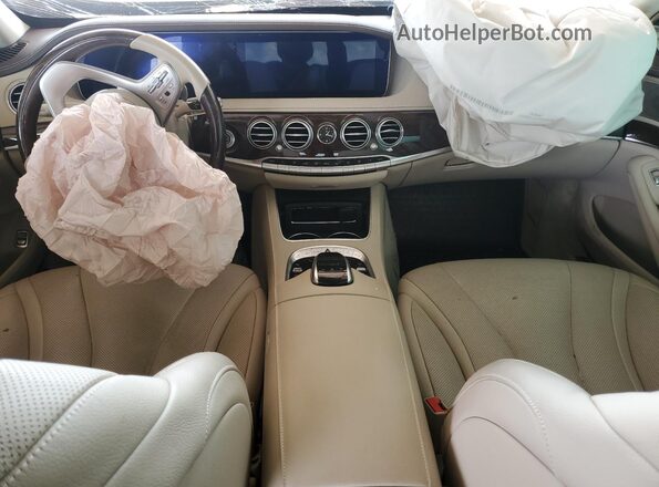 WDDUG6EB6JA356402 2018 MERCEDES-BENZ S White Առջևի վահանակի տեսք