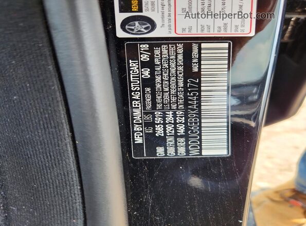 WDDUG6EB9KA445172 2019 MERCEDES-BENZ S Black Widok komory silnika