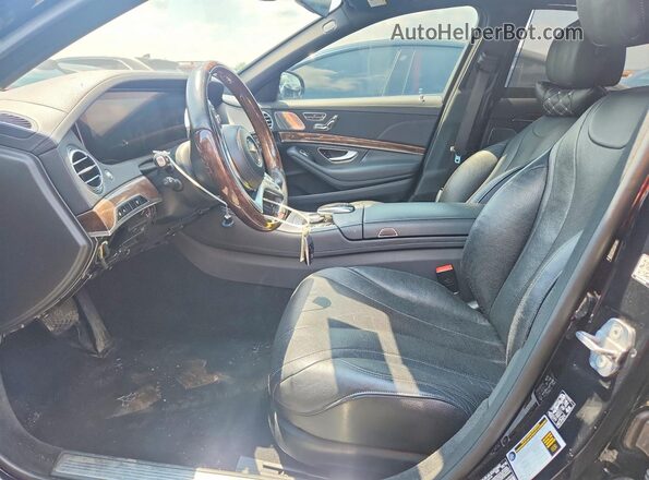 WDDUG6EB9KA445172 2019 MERCEDES-BENZ S Black Widok wnętrza z przodu
