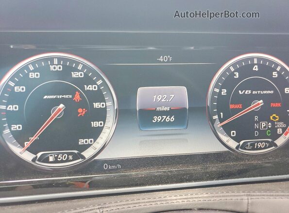 WDDUG7JBXHA291348 2017 MERCEDES-BENZ S Black Widok zestawu wskaźników