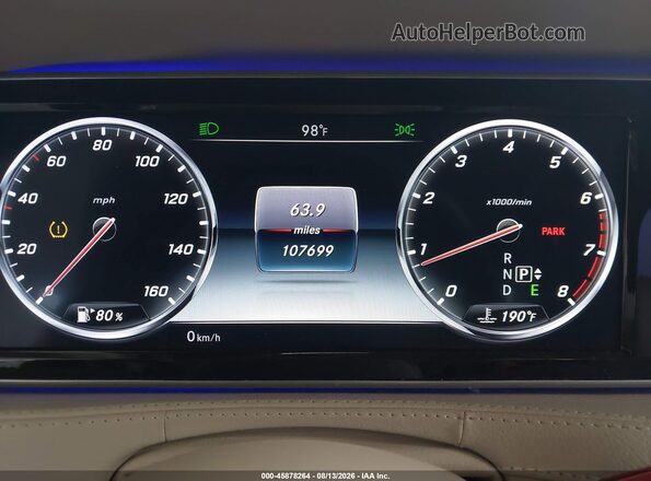 WDDUG8CB1GA231346 2016 MERCEDES-BENZ S-CLASS Black Вид задніх сидінь