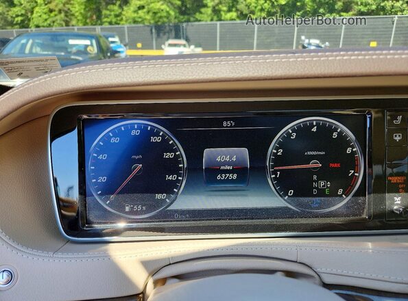 WDDUG8CB2GA209615 2016 MERCEDES-BENZ S Silver Սարքավորումների վահանակի տեսք