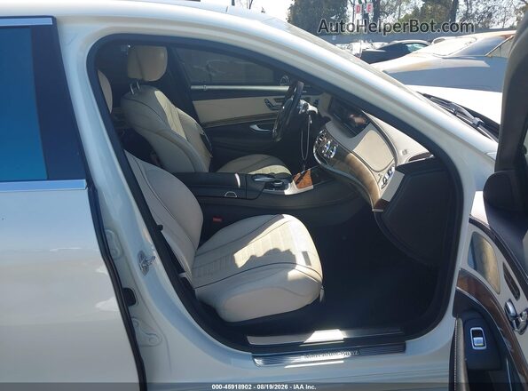 WDDUG8CB3GA234894 2016 MERCEDES-BENZ S-CLASS White Widok wnętrza z przodu