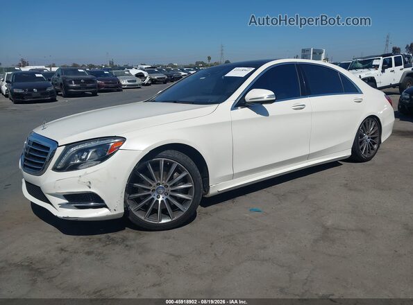 WDDUG8CB3GA234894 2016 MERCEDES-BENZ S-CLASS White Przód lewy