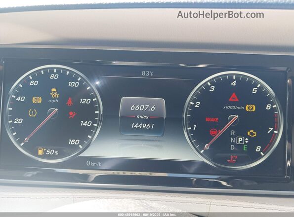 WDDUG8CB3GA234894 2016 MERCEDES-BENZ S-CLASS White Widok tylnych siedzeń