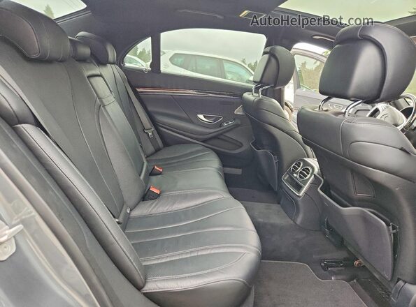 WDDUG8CB3HA301107 2017 MERCEDES-BENZ S Gray Հետևի նստատեղերի տեսք