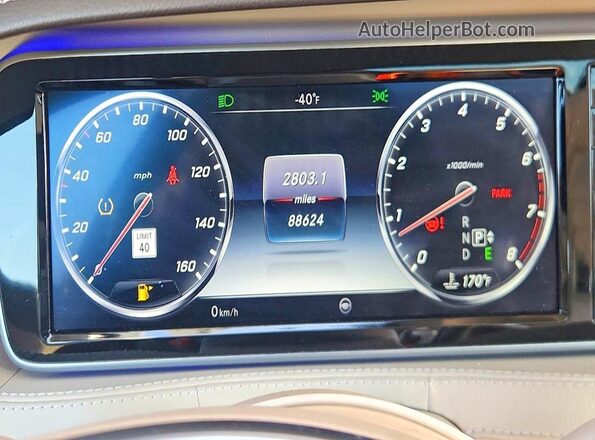 WDDUG8CB4HA321964 2017 MERCEDES-BENZ S Черный Вид щитка приборов