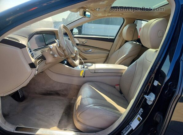WDDUG8CB4HA321964 2017 MERCEDES-BENZ S Черный Вид салона спереди