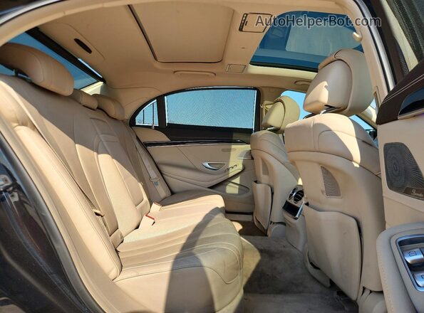 WDDUG8CB4HA321964 2017 MERCEDES-BENZ S Черный Вид задних сидений