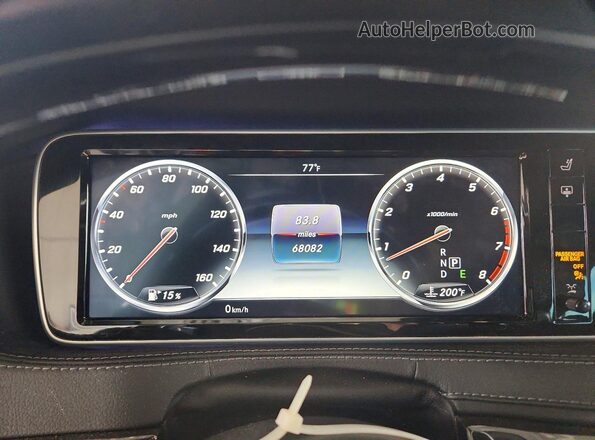 WDDUG8CB5HA326171 2017 MERCEDES-BENZ S Black Widok zestawu wskaźników