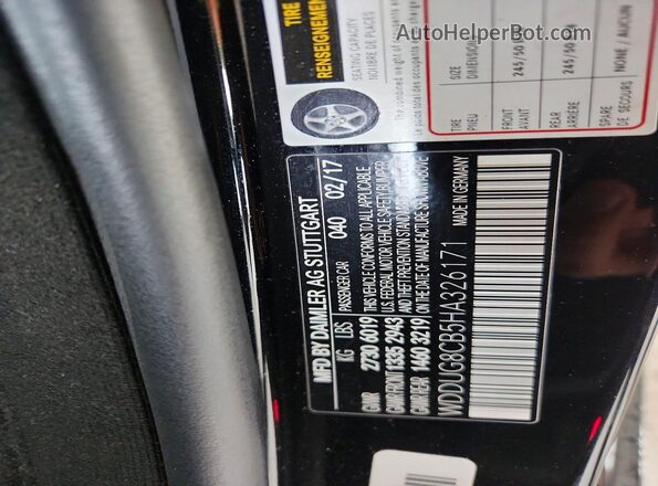 WDDUG8CB5HA326171 2017 MERCEDES-BENZ S Black Widok komory silnika