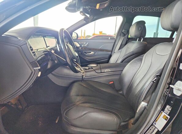 WDDUG8CB5HA326171 2017 MERCEDES-BENZ S Black Widok wnętrza z przodu