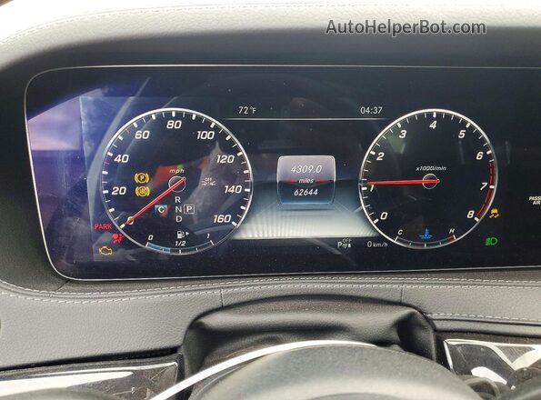 WDDUG8DB2KA429389 2019 MERCEDES-BENZ S White Vista del cuadro de instrumentos