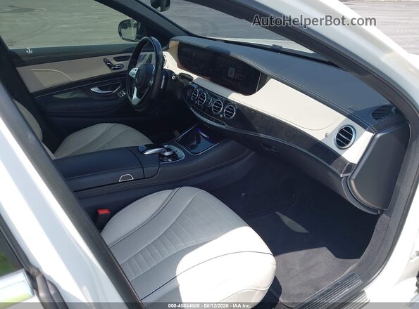 WDDUG8DB6JA409841 2018 MERCEDES-BENZ S-CLASS White Вид салону спереду