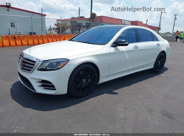 WDDUG8DB6JA409841 2018 MERCEDES-BENZ S-CLASS White Передня ліва чверть