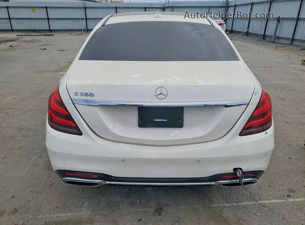 WDDUG8DB8JA410392 2018 MERCEDES-BENZ S White Вид ззаду