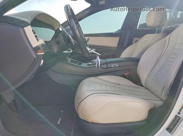 WDDUG8DB8LA504923 2020 MERCEDES-BENZ S White Вид салону спереду