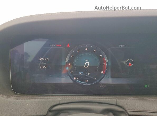 WDDUG8DB9KA440213 2019 MERCEDES-BENZ S Gray Widok zestawu wskaźników